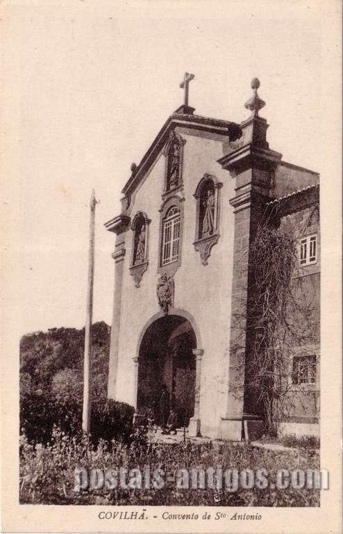 Postais antigos de Covilhã: Convento de Santo António | Portugal em postais antigos