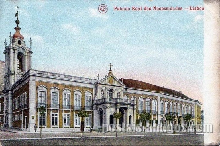 Bilhete postal ilustrado de Lisboa, Palácio das Necessidades - 1 | Portugal em postais antigos