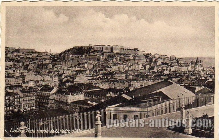 Bilhete postal de Lisboa : Jardim São Pedro de Alcântara - 7  | Portugal em postais antigos
