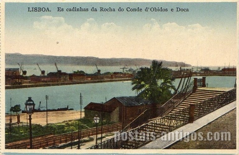 Bilhete postal ilustrado de Lisboa, Rocha do Conde d'Obidos - 1 | Portugal em postais antigos