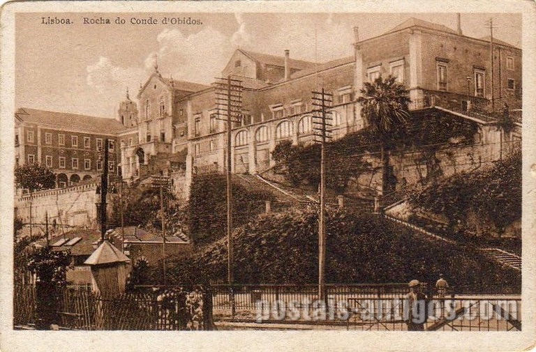 Bilhete postal ilustrado de Lisboa, Rocha do Conde d'Obidos - 2 | Portugal em postais antigos