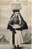 Bilhete postal de Peixeira com traje de Gala na praia de Nazaré | Portugal em postais antigos 