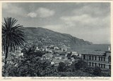 Bilhete postal ilustrado da vista do Hotel Bela Vista Funchal, Madeira | Portugal em postais antigos 