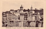 Bilhete postal ilustrado de Amarante: Mosteiro de São Gonçalo, na margem direita do rio Tâmega | Portugal em postais antigos