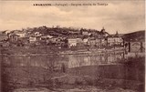 Bilhete postal ilustrado de Amarante: Margem direita do Tâmega | Portugal em postais antigos