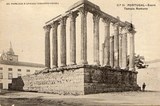 Bilhete postal do Templo Romano, Évora | Portugal em postais antigos