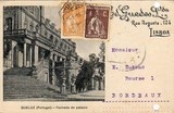 Bilhete postal ilustrado de Fachado do Palácio de Queluz | Portugal em postais antigos 