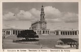 ilhete postal ilustrado do Santuário de Fátima  | Portugal em postais antigos 