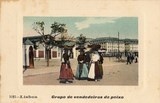 Bilhete postal de Grupo de vendedeiras de peixe, Lisboa | Portugal em postais antigos