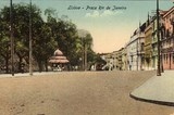 Bilhete postal de Lisboa : ​Praça Rio de Janeiro - 3 | Portugal em postais antigos