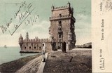 Bilhete postal antigo de Lisboa , Portugal: Torre de Bélem - 67
