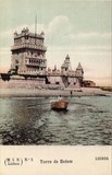 Bilhete postal antigo de Lisboa , Portugal: Torre de Bélem - 66