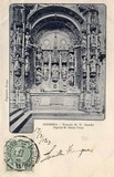 Postal antigo de Coimbra, Portugal: Túmulo de D. Sancho I na Igreja Santa Cruz.