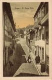 Bilhete postal antido de Peso da Régua: Rua Serpa Pinto | Portugal em postais antigos.