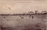 Bilhete postal ilustrado de Póvoa de Varzim: Praia de banhos | Portugal em postais antigos