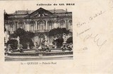 Bilhete postal ilustrado de Queluz, Palácio Real | Portugal em postais antigos 
