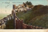 Bilhete postal ilustrado do Castelo dos Mouros, Sintra | Portugal em postais antigos 