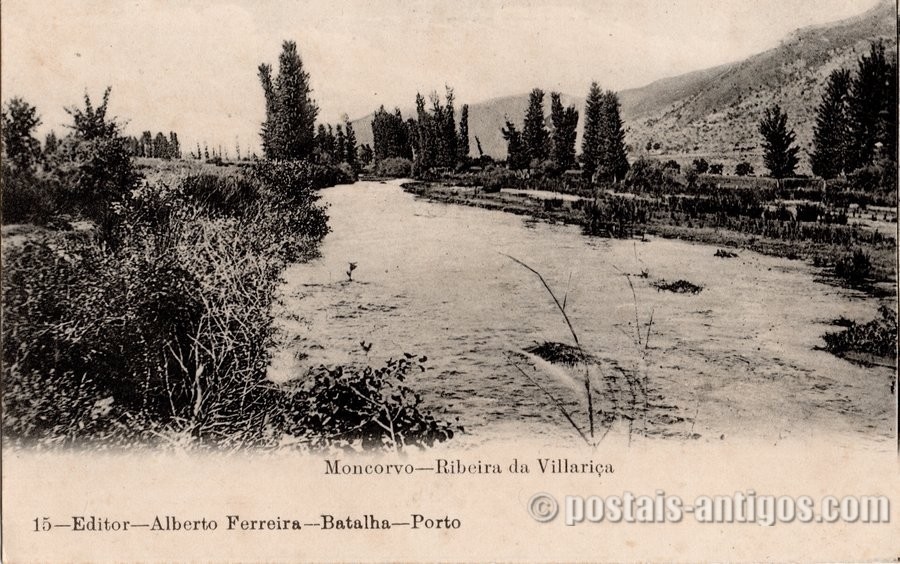 Bilhete postal ilustrado de Moncorvo - Ribeira da Villariça