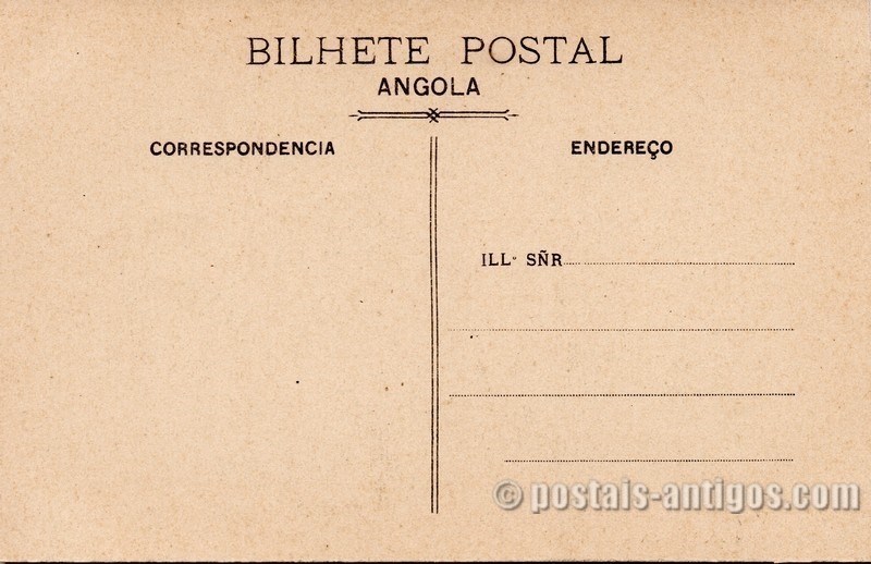 Verso do bilhete postal : Trabalhando nas ornamentações da Rua Matheus Sampaio, São Tomé