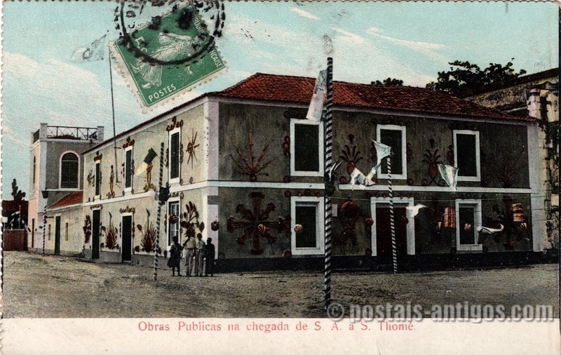 Obras públicas na chegada de Sua Alteza a São Thomé