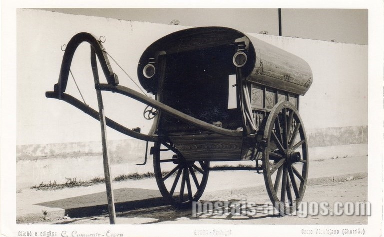 Bilhete postal de ​Carro Alentejano - Churrião - Évora | Portugal em postais antigos