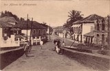 Bilhete postal da Rua Afonso de Albuquerque, Nova Goa, India Portuguesa | Portugal em postais antigos